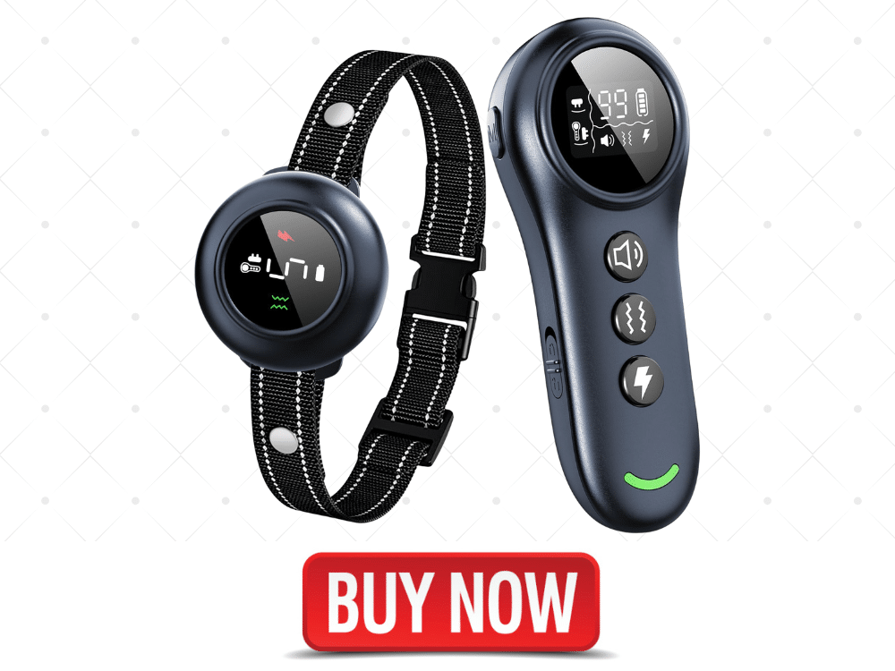 Colofrog 2-in-1 Dog Shock Collar & Dog Bark Collar - Smart Anti Barking Dog Training Collar with 5 Adjustable Sensitivity & 3300FT Remote for All Breeds IP67 Waterproof E-Collar