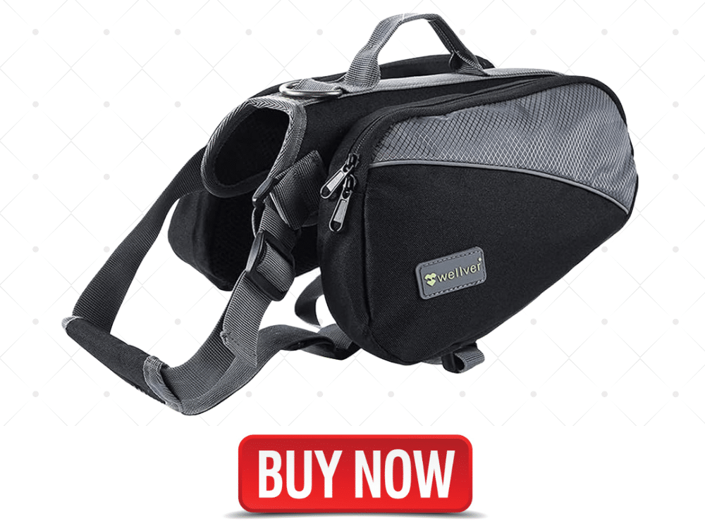 Dog Backpack Saddle Bag Travel Packs for Hiking Walking Camping